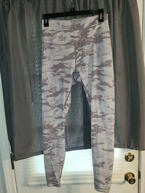 lululemon athletica Camo Leggings - Light Gray & Mauve